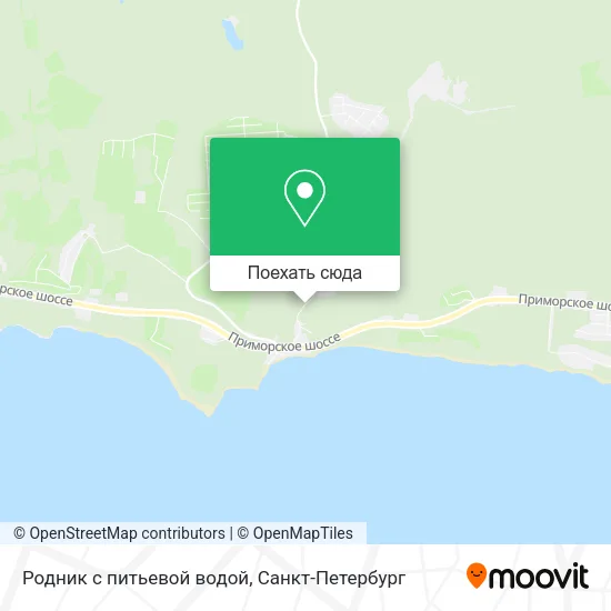 Карта Родник с питьевой водой