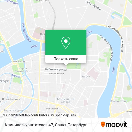 Карта Клиника Фурштатская 47