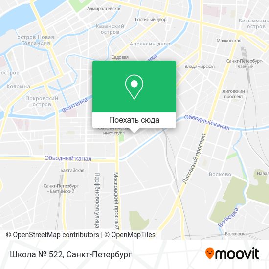 Карта Школа № 522