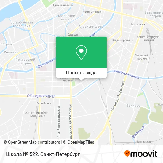 Карта Школа № 522