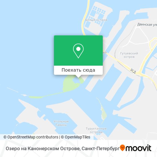 Карта Озеро на Канонерском Острове