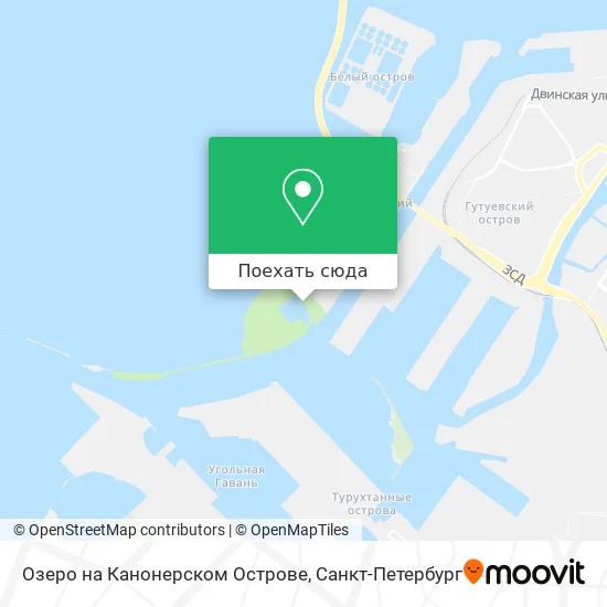 Карта Озеро на Канонерском Острове