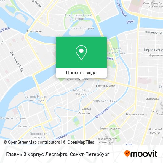 Карта Главный корпус Лесгафта