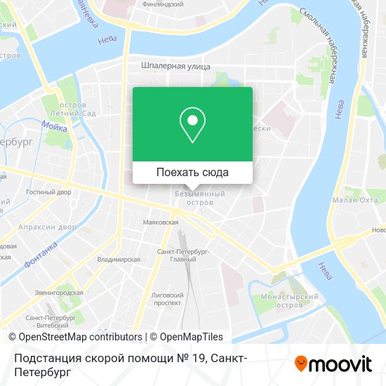 Карта Подстанция скорой помощи № 19