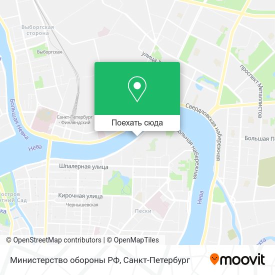 Карта Министерство обороны РФ