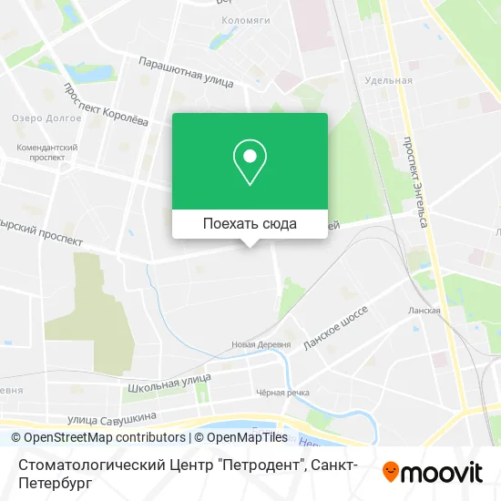 Карта Стоматологический Центр "Петродент"