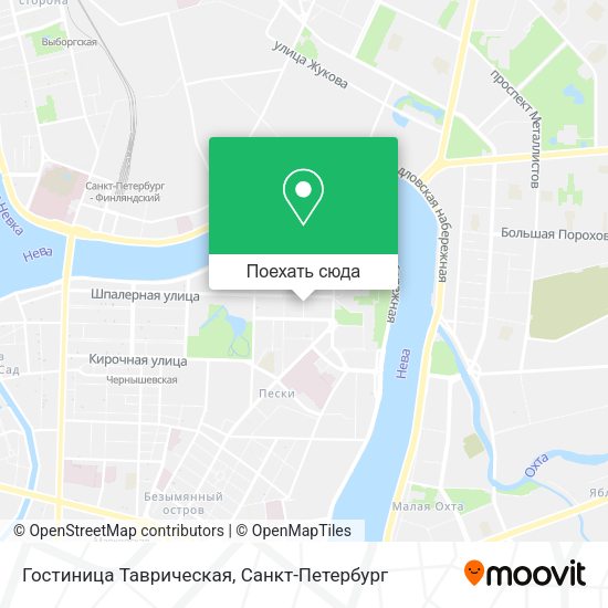 Карта Гостиница Таврическая