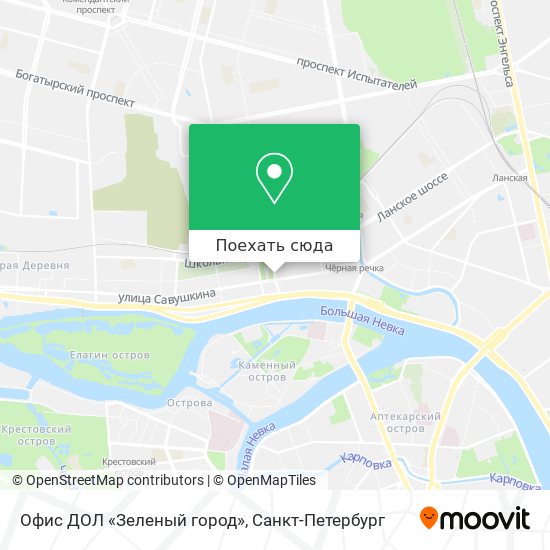 Карта Офис ДОЛ «Зеленый город»