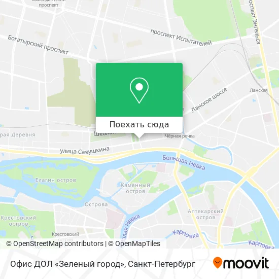 Карта Офис ДОЛ «Зеленый город»