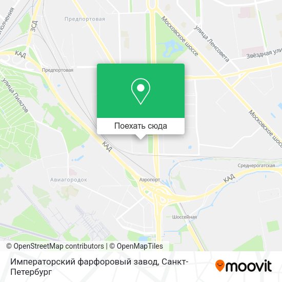 Карта Императорский фарфоровый завод