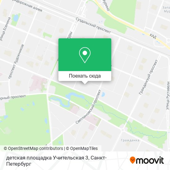 Карта детская площадка Учительская 3