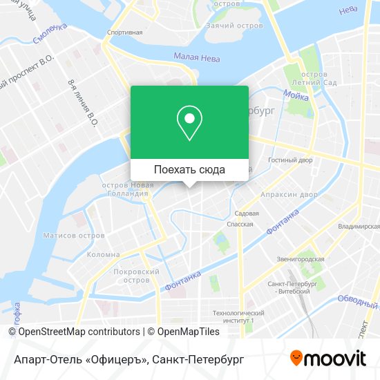 Карта Апарт-Отель «Офицеръ»