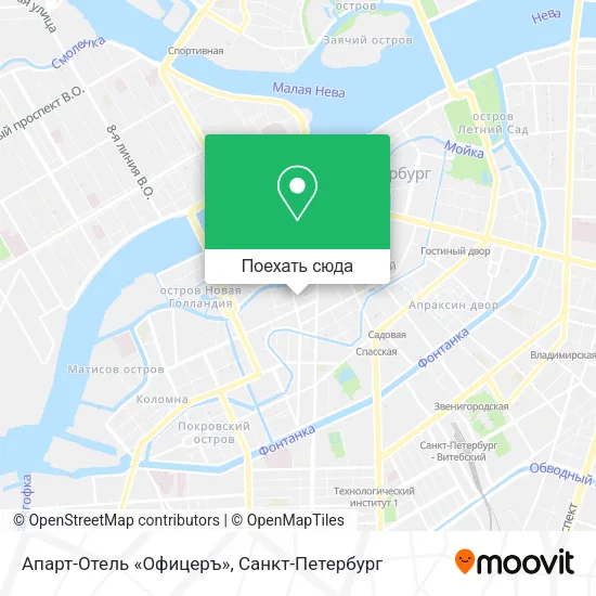 Карта Апарт-Отель «Офицеръ»