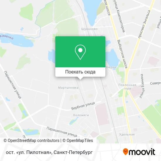 Карта ост. «ул. Пилотная»