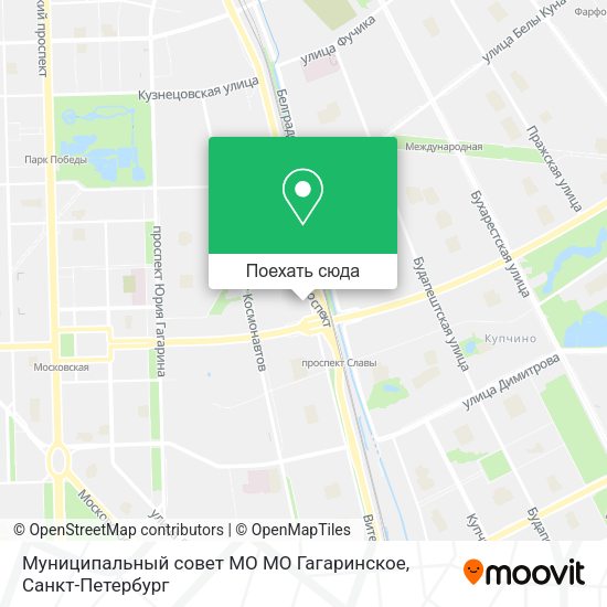 Карта Муниципальный совет МО МО Гагаринское