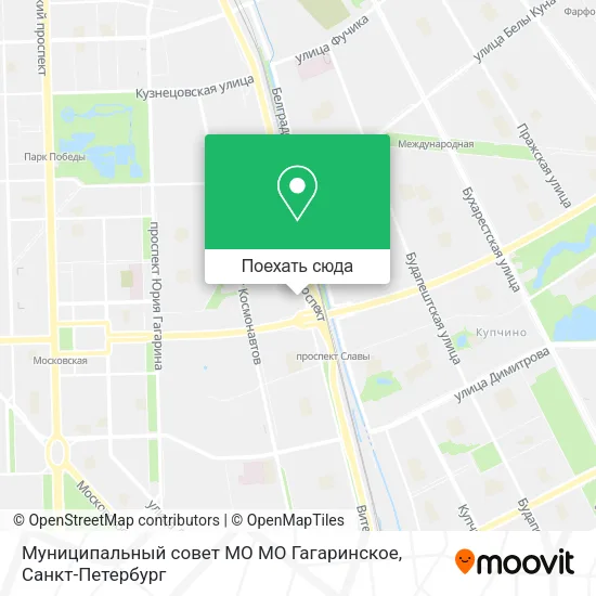 Карта Муниципальный совет МО МО Гагаринское