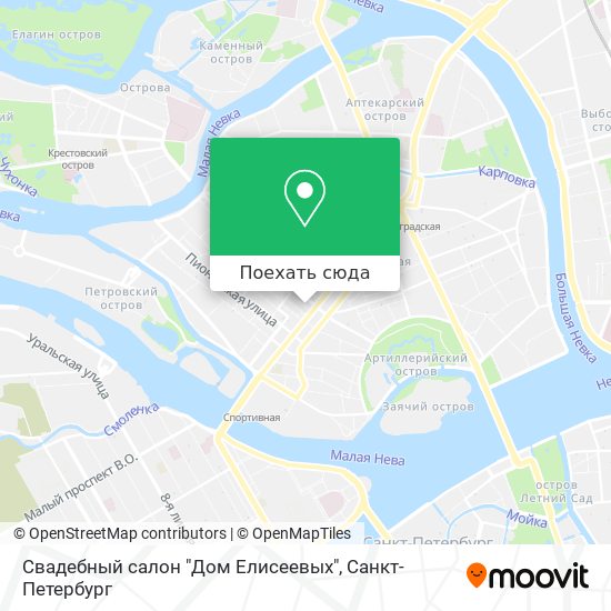 Карта Свадебный салон "Дом Елисеевых"