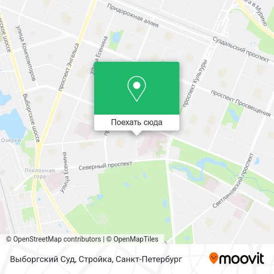 Карта Выборгский Суд, Стройка
