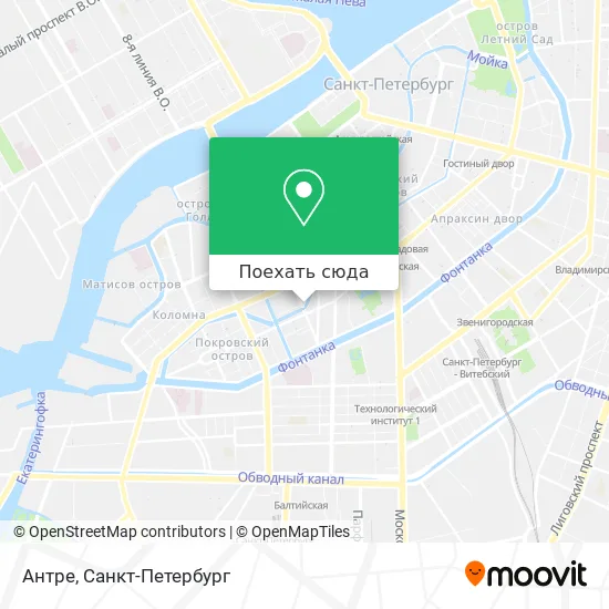 Карта Антре