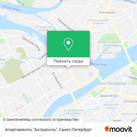 Карта Апартаменты "Антресоль"