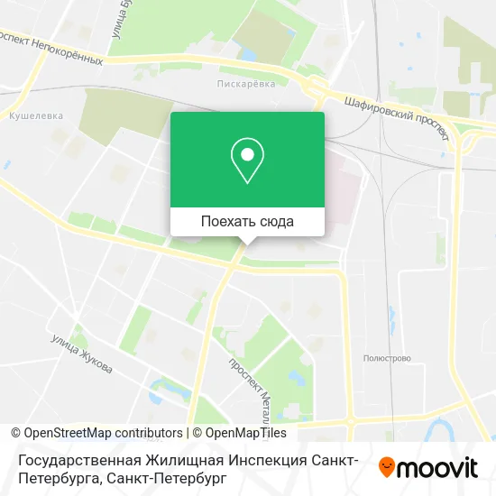 Карта Государственная Жилищная Инспекция Санкт-Петербурга