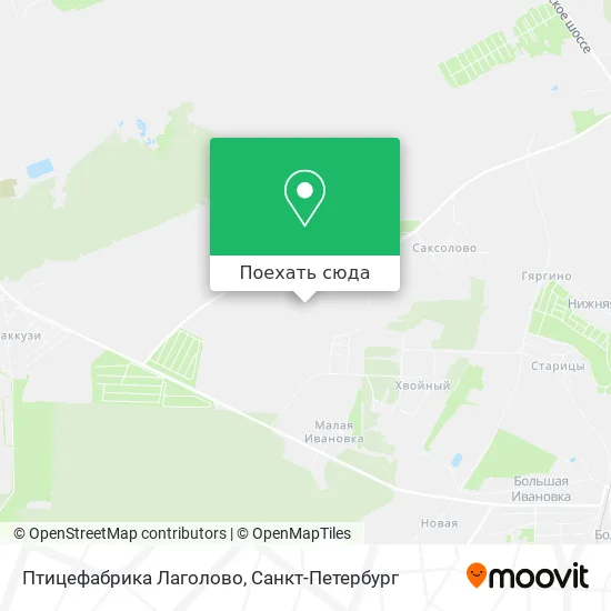 Карта Птицефабрика Лаголово