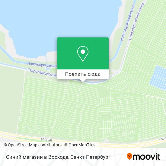 Карта Синий магазин в Восходе