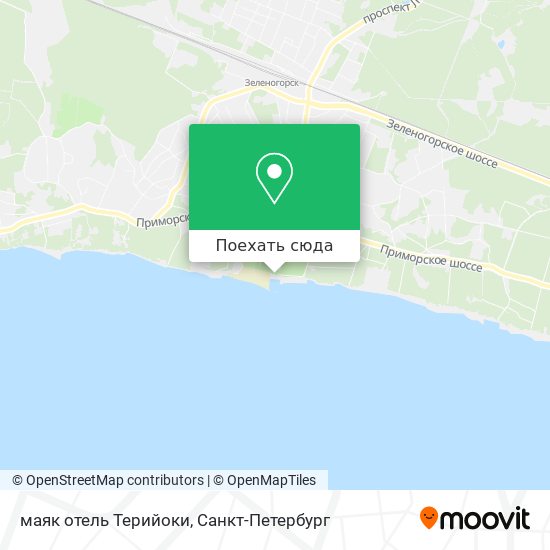 Карта маяк отель Терийоки