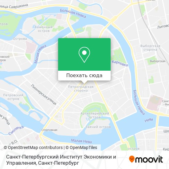 Карта Санкт-Петербургский Институт Экономики и Управления