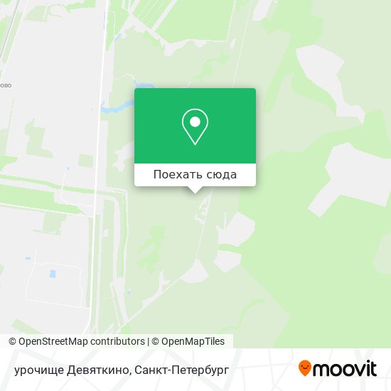 Карта урочище Девяткино