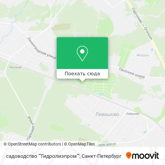 Карта садоводство ""Гидролизпром""