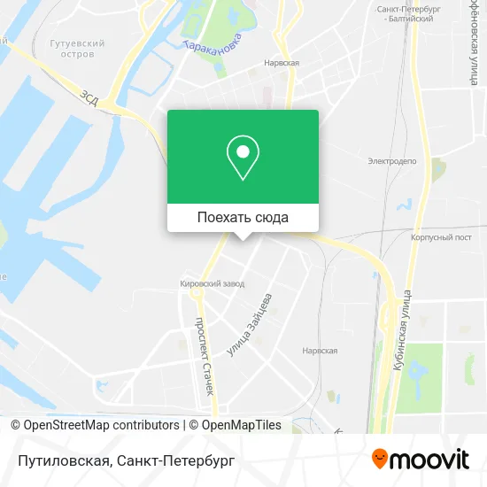 Карта Путиловская