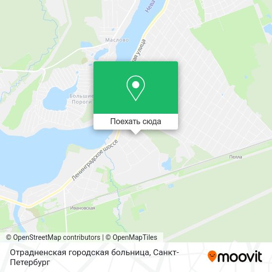 Карта Отрадненская городская больница