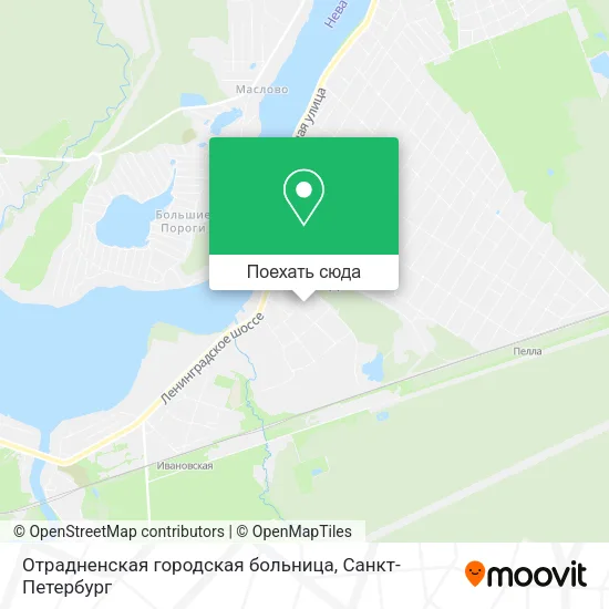 Карта Отрадненская городская больница