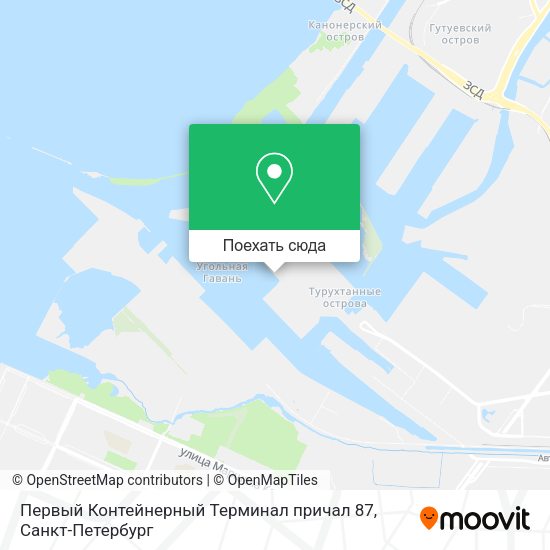 Карта Первый Контейнерный Терминал причал 87