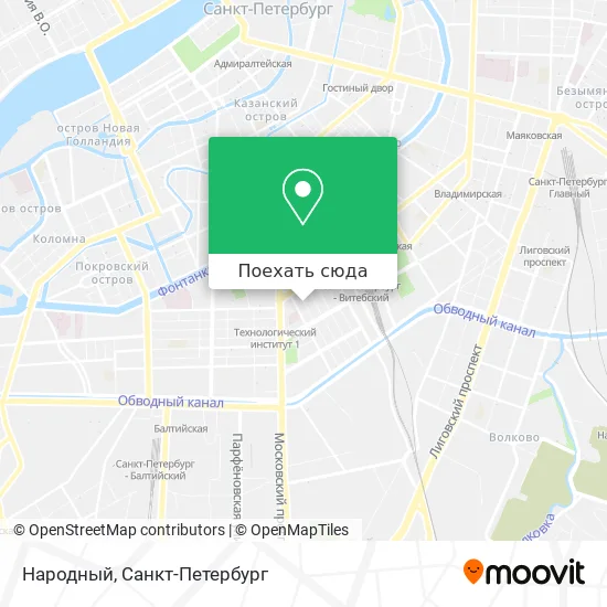 Карта Народный