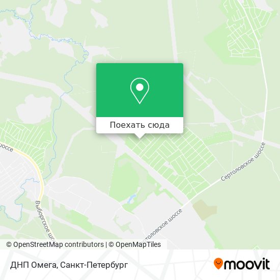 Карта ДНП Омега
