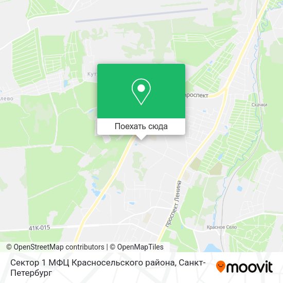 Карта Сектор 1 МФЦ Красносельского района