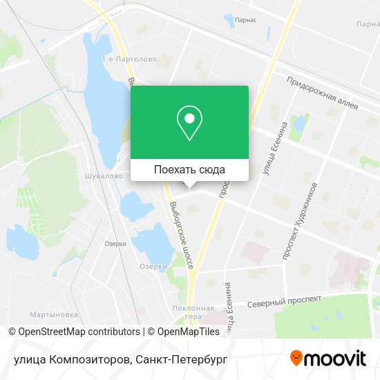 Карта улица Композиторов