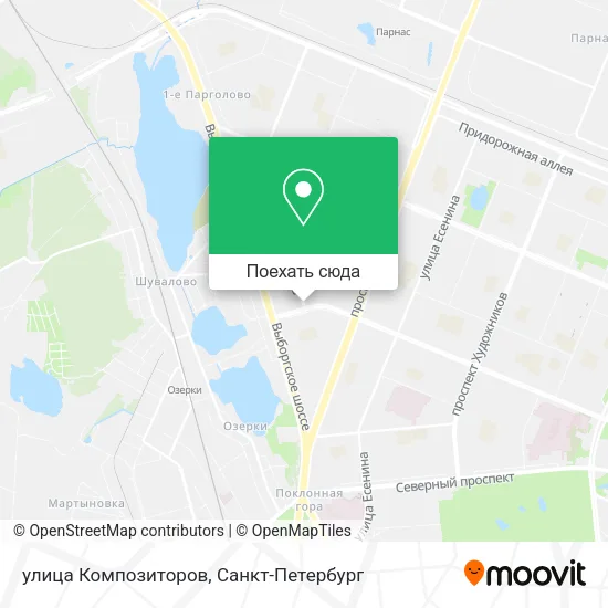 Карта улица Композиторов