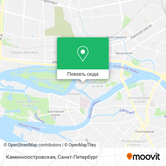 Карта Каменноостровская