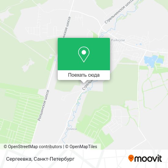 Карта Сергеевка