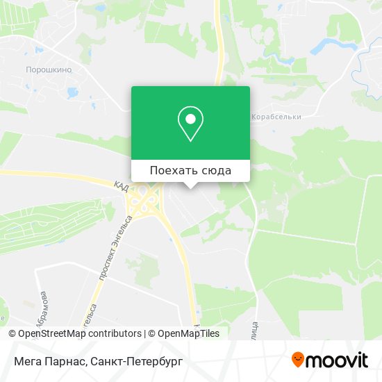Карта Мега Парнас