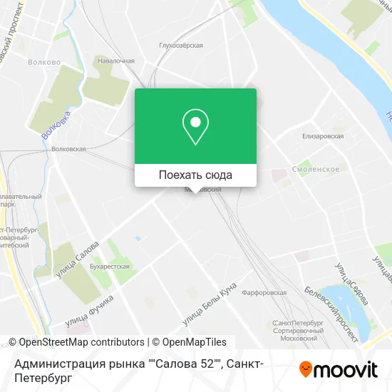 Карта Администрация рынка ""Салова 52""