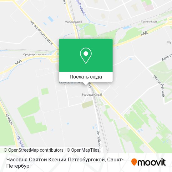 Карта Часовня Святой Ксении Петербургской