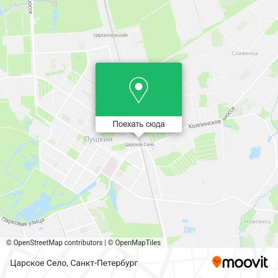 Карта Царское Село