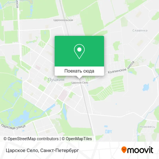 Карта Царское Село