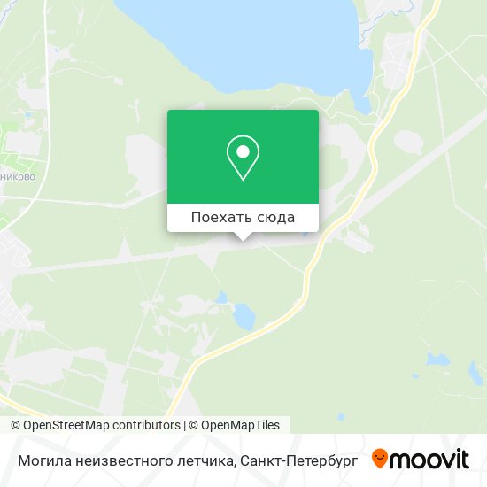 Карта Могила неизвестного летчика