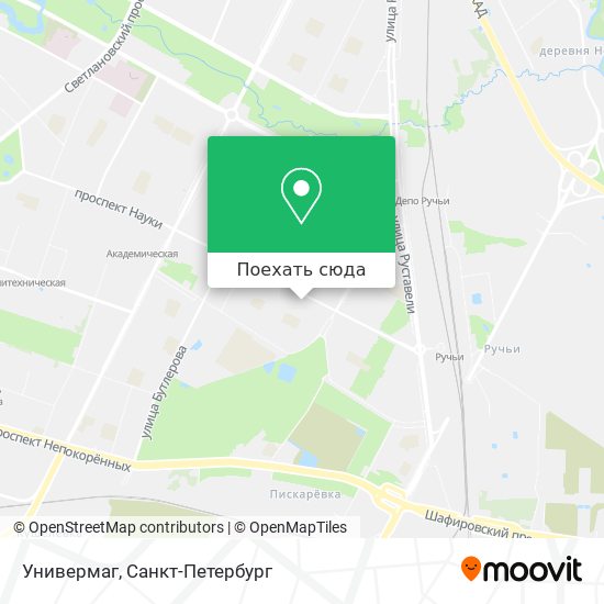 Карта Универмаг