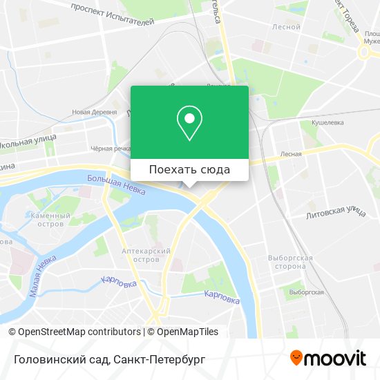 Карта Головинский сад
